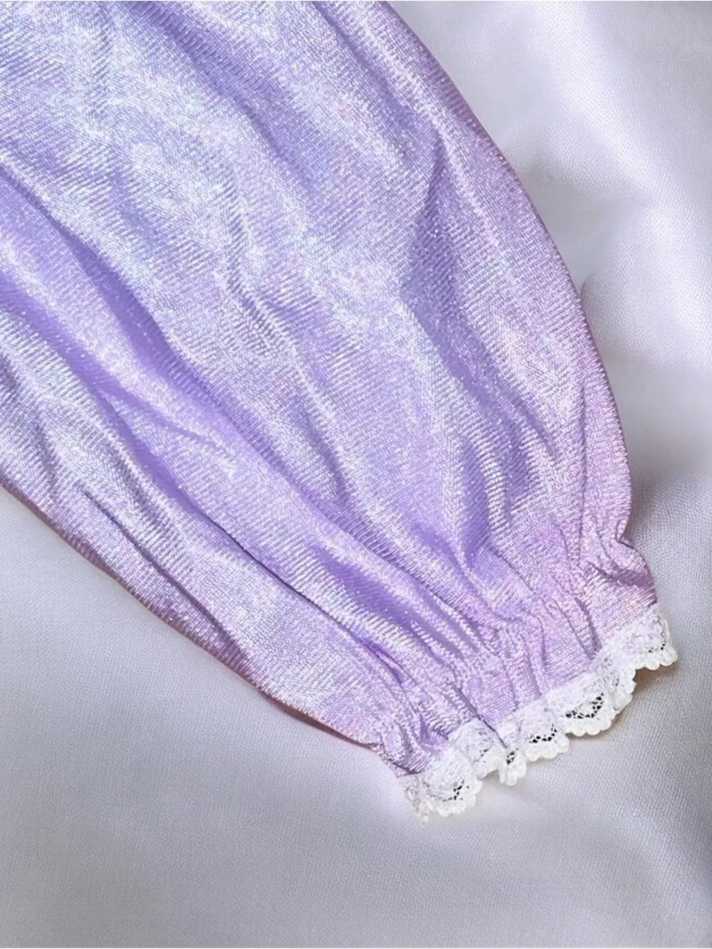 Vintage 1997 Anastasia Lavender Shimmer Nightgown Girls S Ruffle Hem Disney Fox